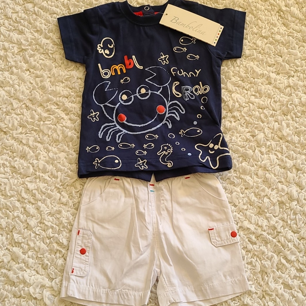Baby boy 9 month 2 piece outfit. Bambolina, Spain